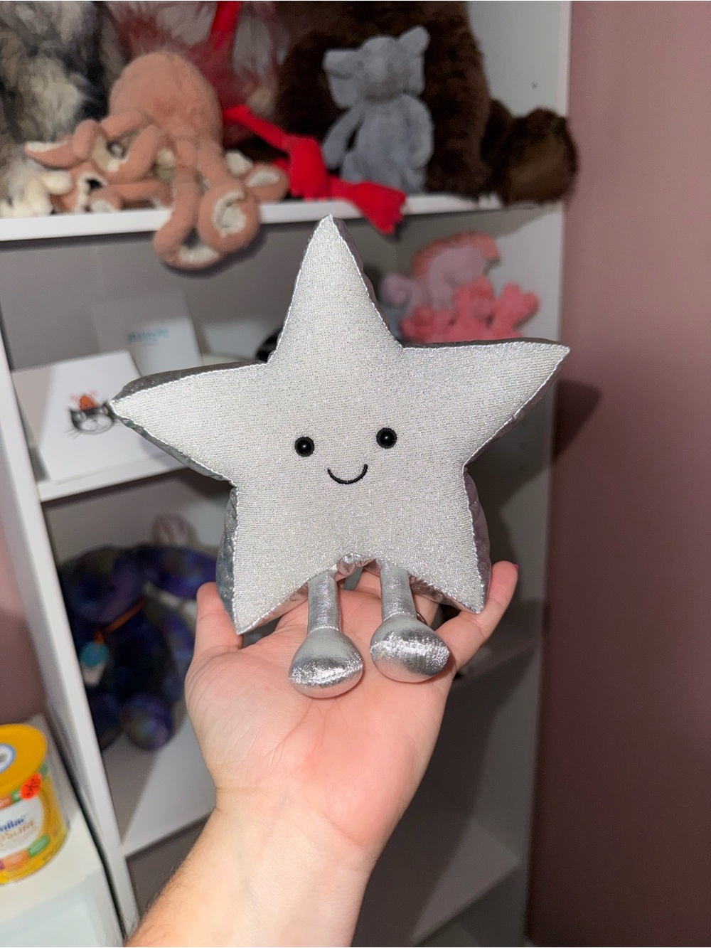 Jellycat Silver Sparkle Star AMUSEABLE